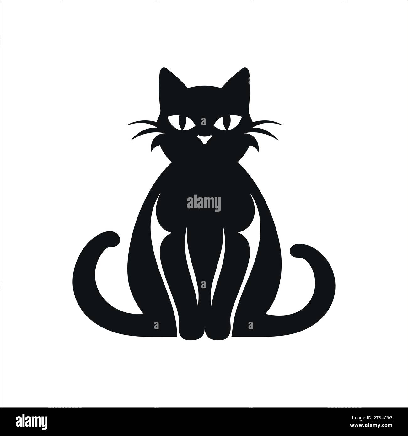 icon black cat silhouette isolated Stock Vector Image & Art - Alamy