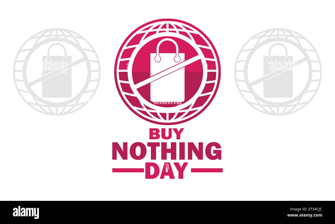 Buy Nothing Day Vector illustration. Holiday concept. Template for