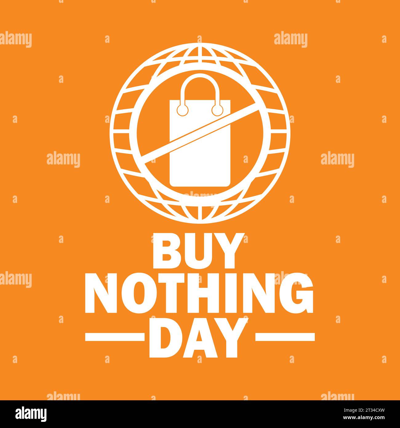 Buy Nothing Day. Holiday concept. Template for background, banner, card, poster with text inscription. Vector illustration Stock Vector