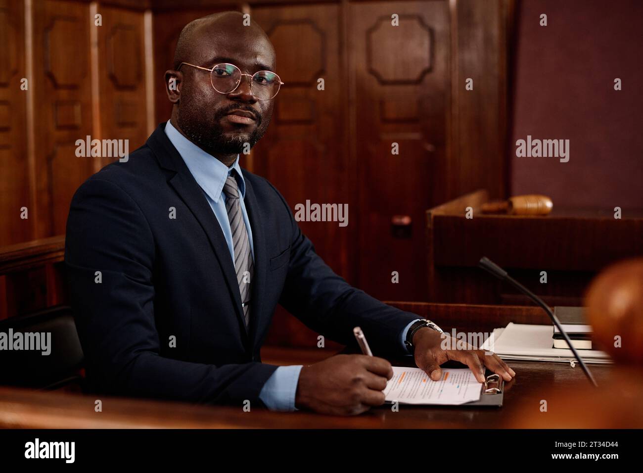 Attorney notes black man hi-res stock photography and images - Alamy