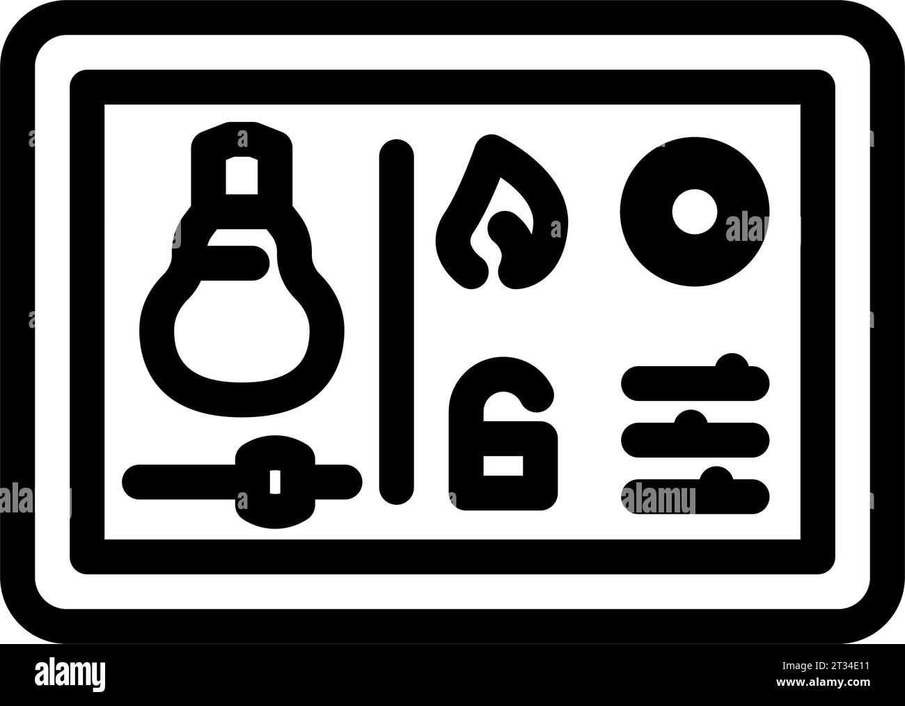 smart home hub line icon vector illustration Stock Vector Image & Art