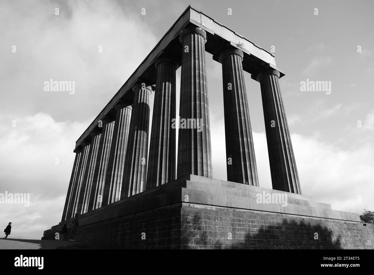 National Monument of Scotland Edinburgh Stock Photo