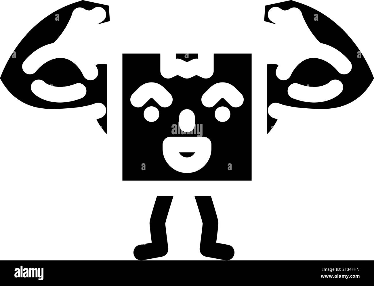 Cardboard box character fast Black and White Stock Photos & Images - Alamy
