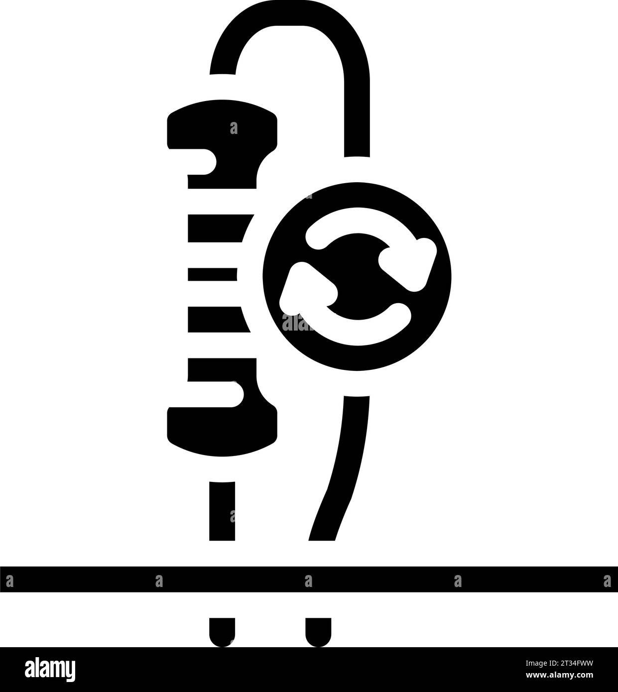 resistor replacement electronics glyph icon vector illustration Stock ...