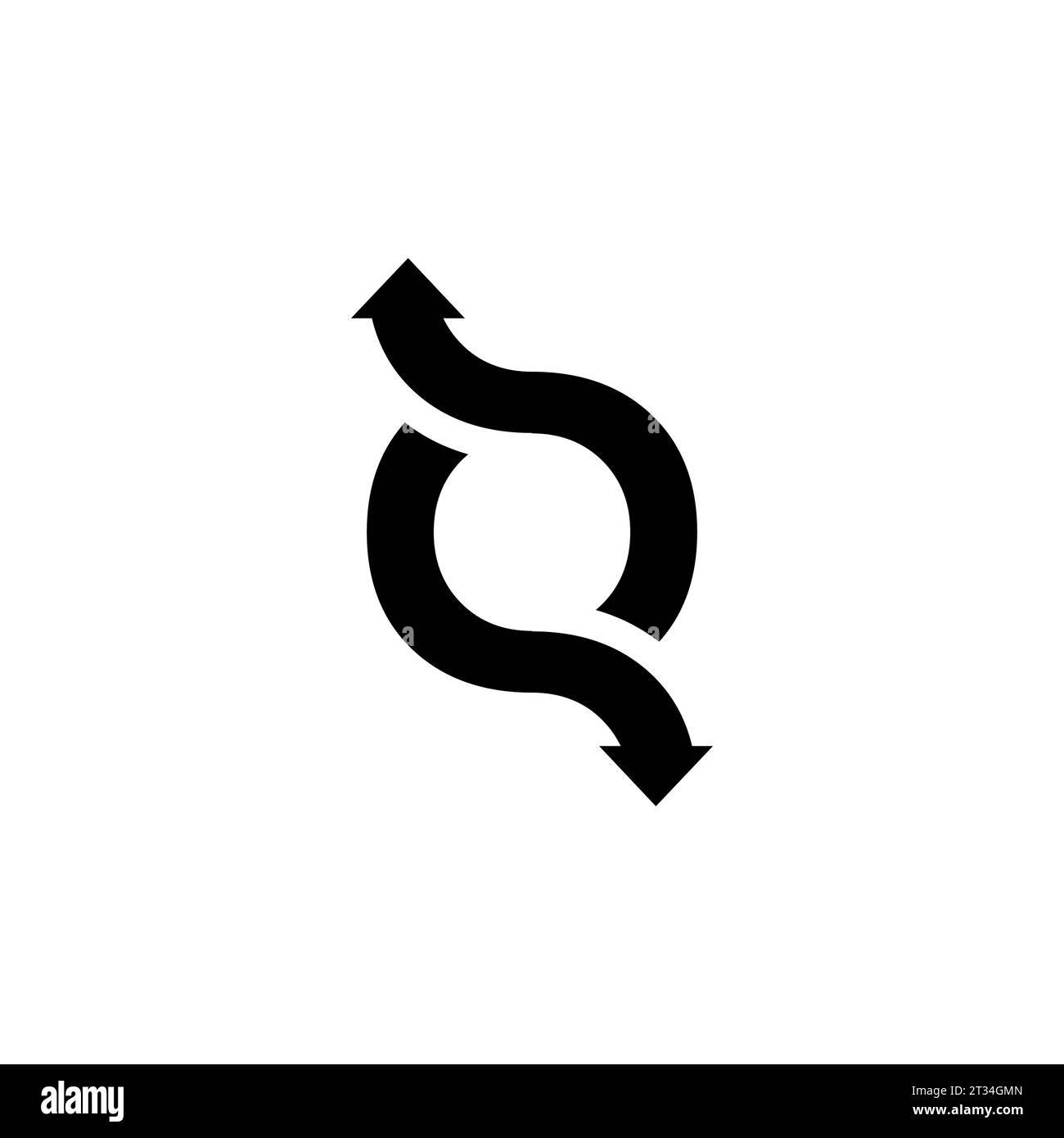 Letter O with arrow logo, O Logo, Initial O Logo, Letter O Logo, Icon, Vector, Eps Stock Vector