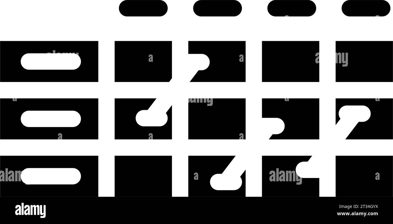 heatmap risk glyph icon vector illustration Stock Vector Image & Art ...