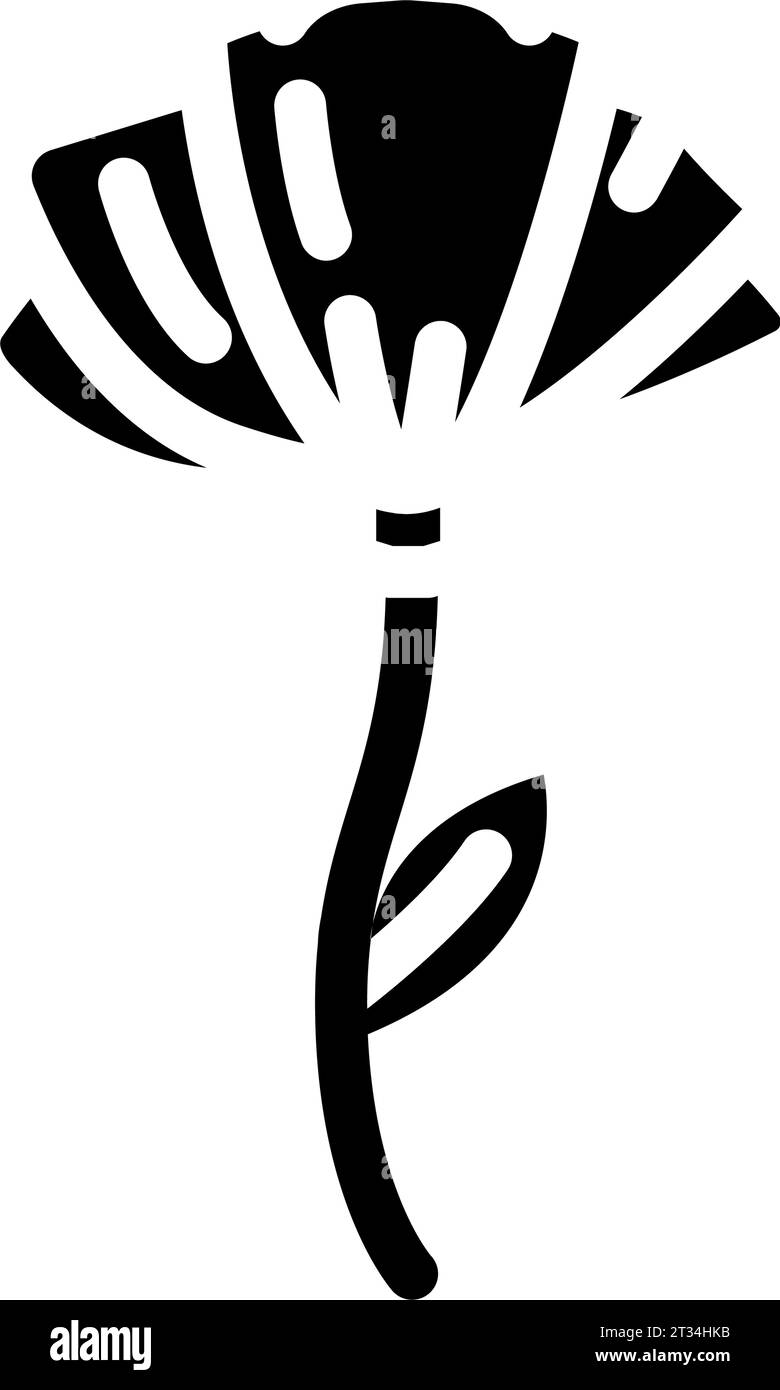 flower tattoo art vintage glyph icon vector illustration Stock Vector ...