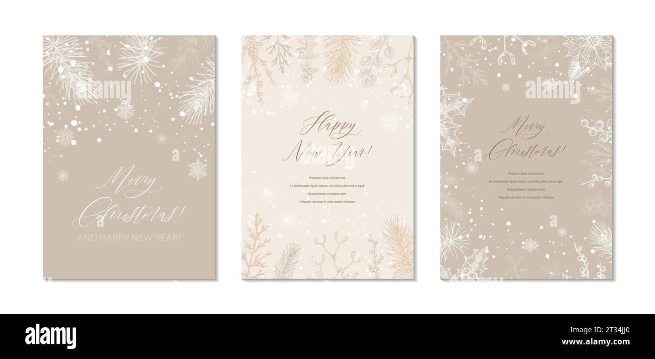 Set of vector cards Secret Santa. Templates for invite to christmas event,  corporate, party, gift tag, message Stock Vector Image & Art - Alamy