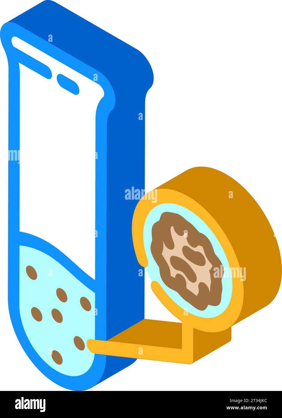 contaminant detection hydrogeologist isometric icon vector illustration ...