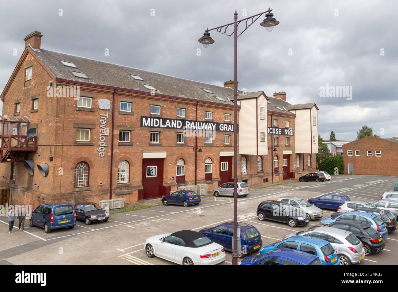 Midland Railway Grain Warehouse Burton on Trent Stock Photo Alamy