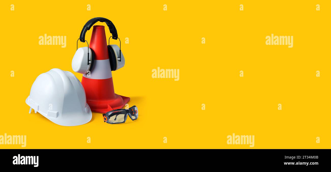 Safety at work personal protective equipment for construction workers