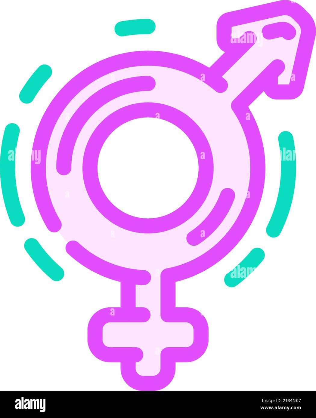 gender equality feminism woman color icon vector illustration Stock ...
