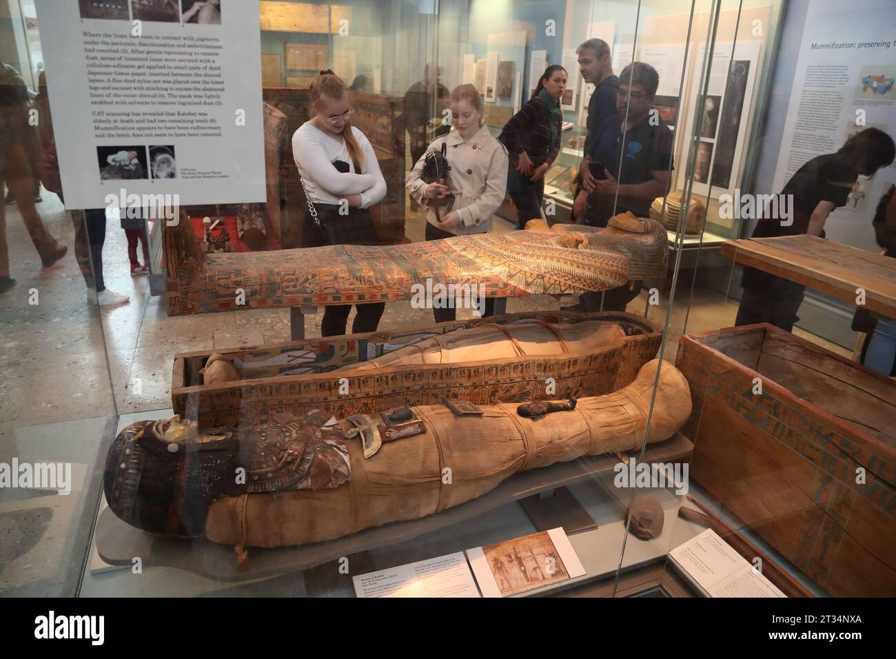 Egyptian Mummy Of Katebet From Thebes At The British Museum London UK egyptian-mummy-of-katebet-from-thebes-at-the-british-museum-london-uk
