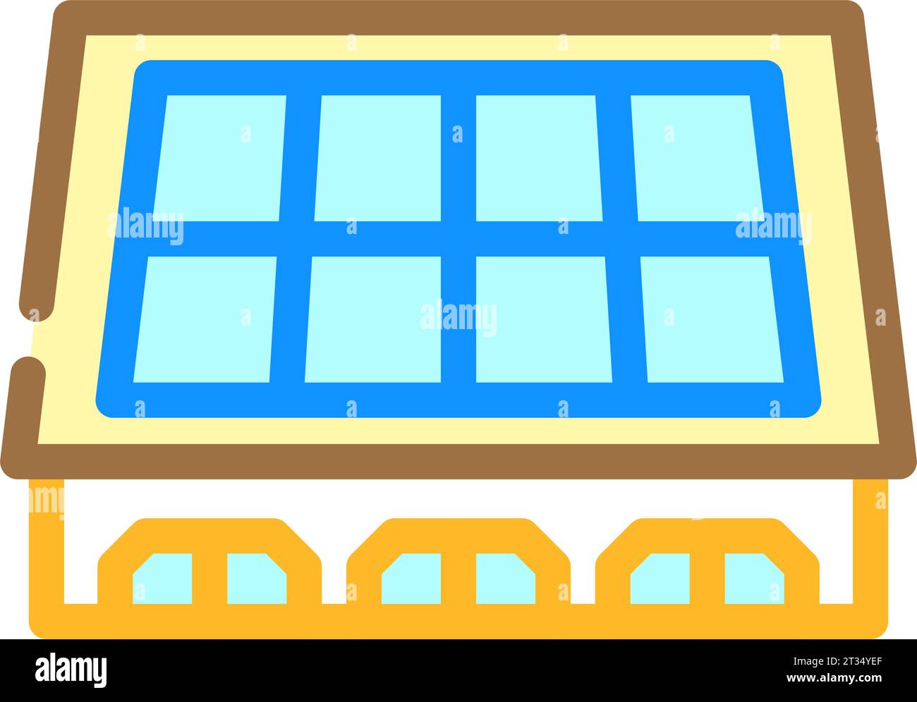 Solar panels agriculture Stock Vector Images - Alamy
