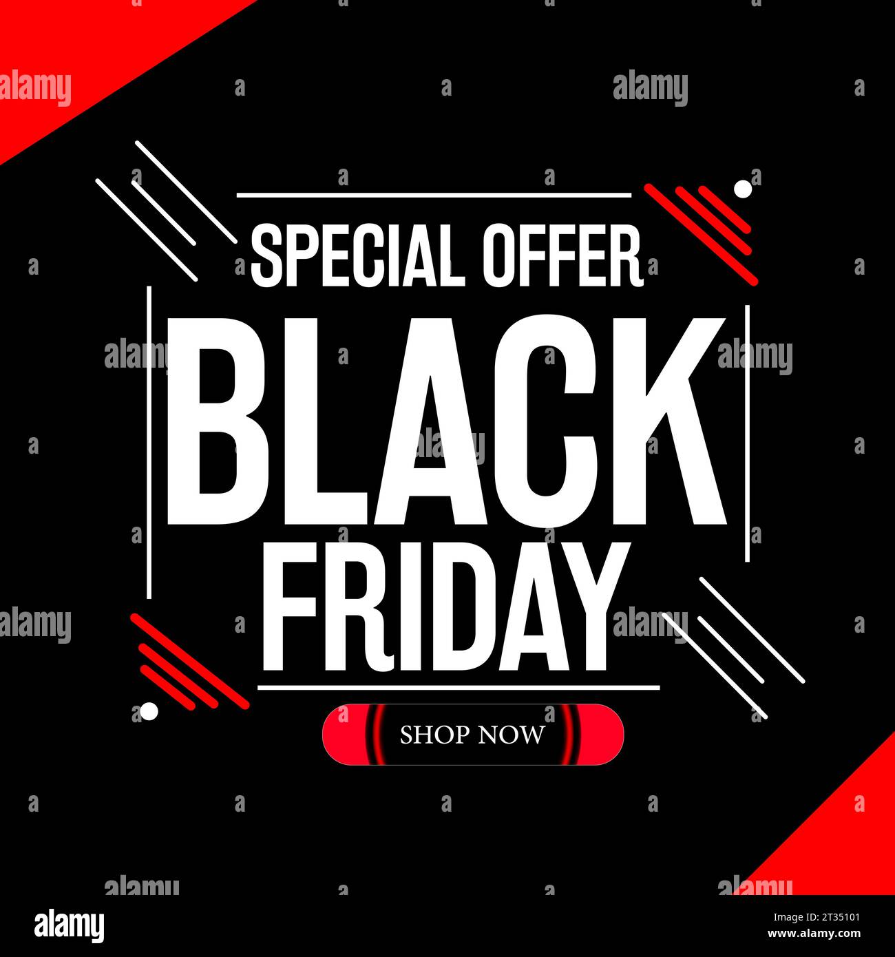 Black friday sale template design Stock Vector