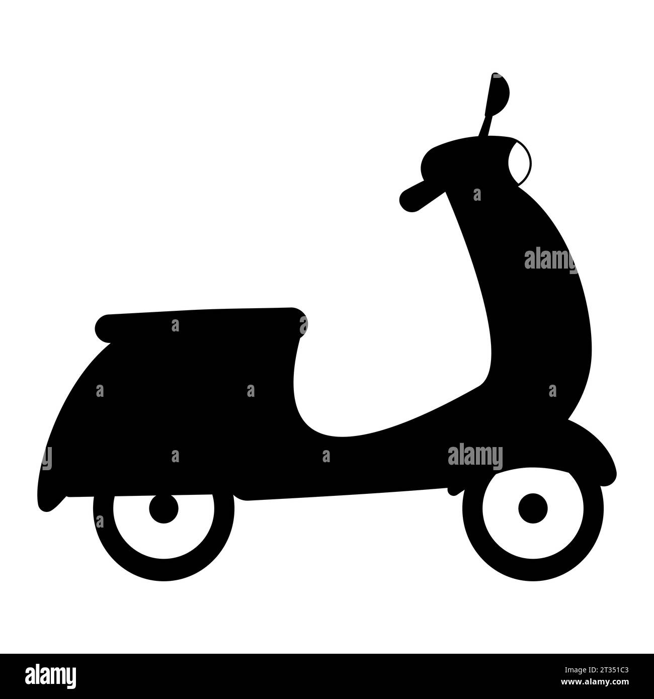 moped motorcycle delivery ride france icon element Stock Vector
