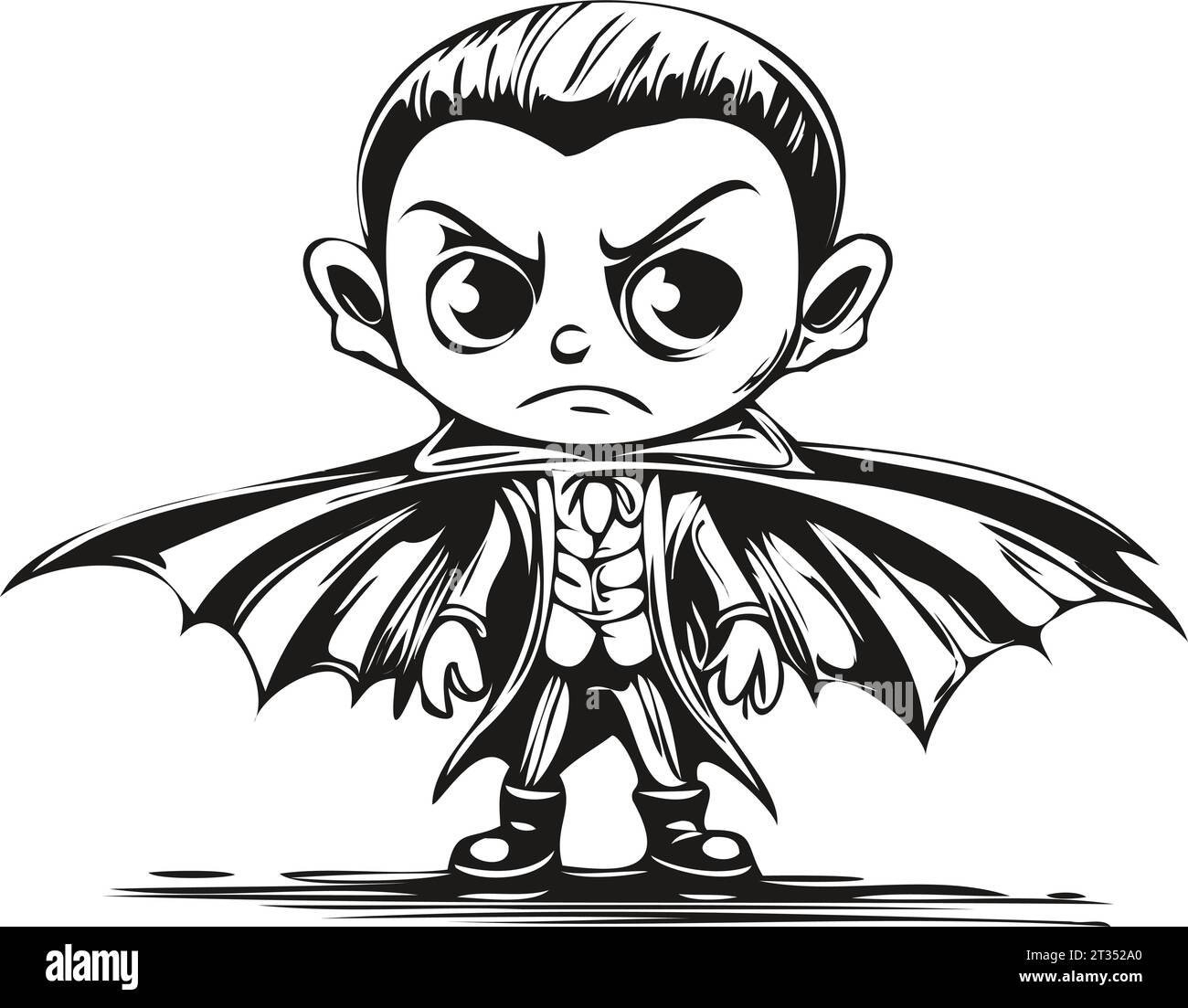 A cartoon of a man standing in front of a house. Count dracula halloween  vampire. - PICRYL - Public Domain Media Search Engine Public Domain Search