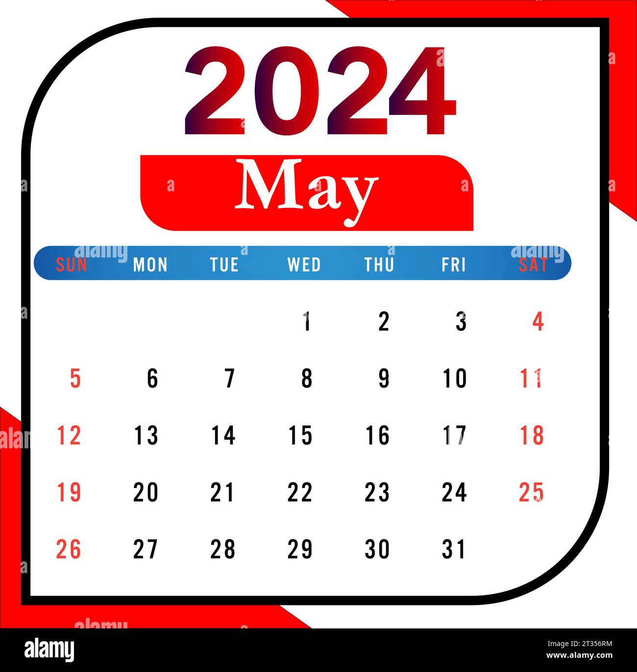 Wall calendar 2025 template desk calendar 2025 design Stock Vector