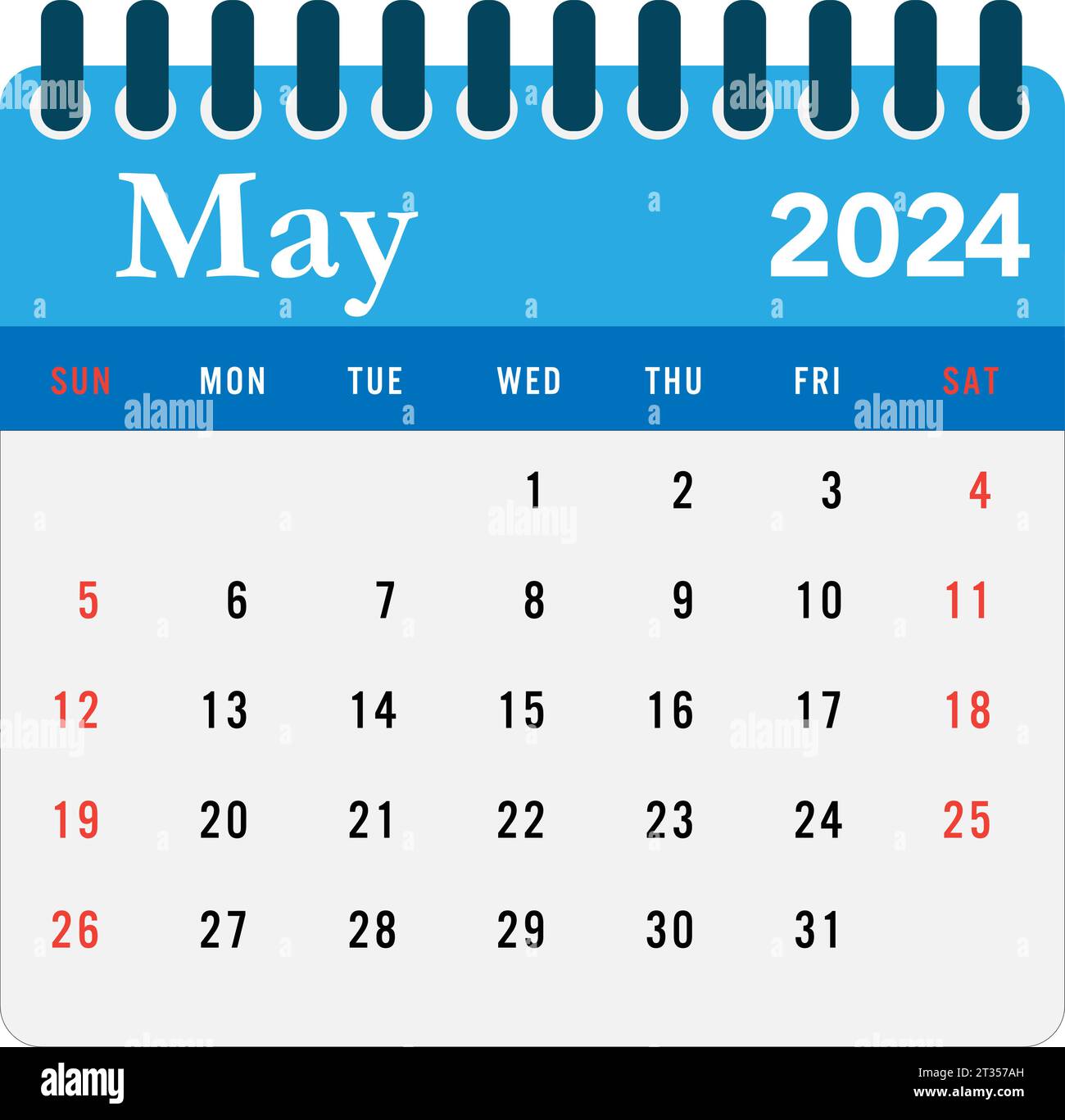 2024 calendar Wall calendar 2024 template Stock Vector Image & Art Alamy