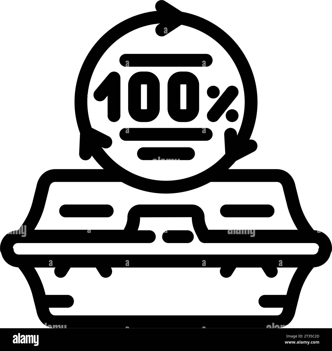 Gallery Detail: Biodegradable Product Green Living Line Icon Vector Illustration Stock