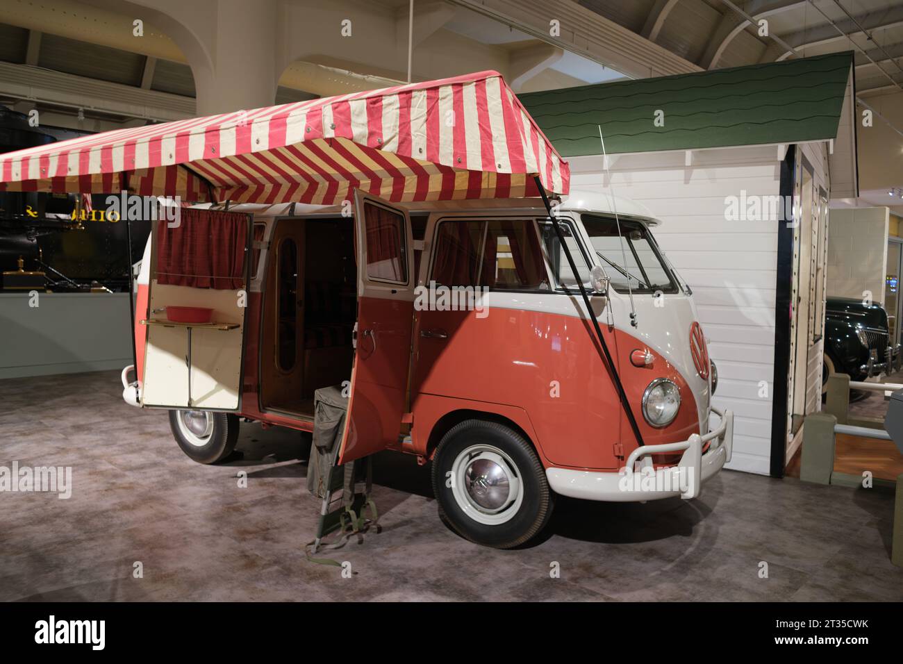 1959 Volkswagen Westfalia Camper van at The Henry Ford museum Stock Photo