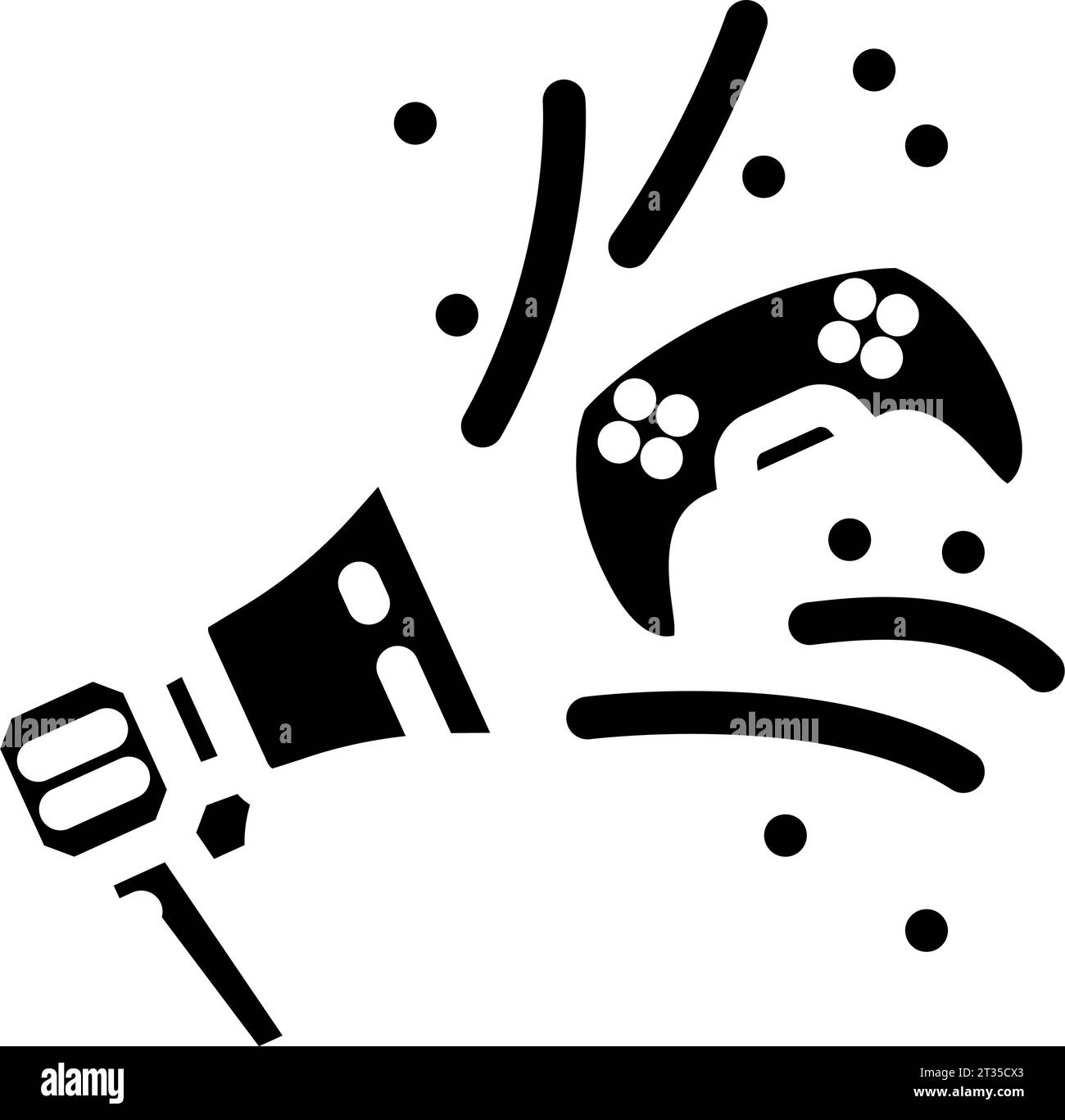 marketing game development glyph icon vector illustration Stock Vector ...