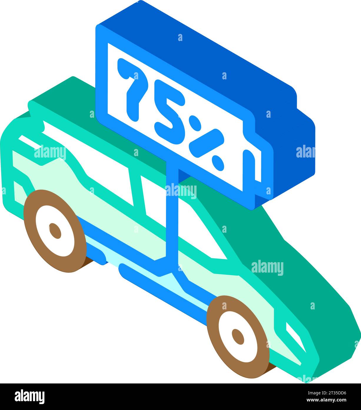 battery indicator electric isometric icon vector illustration Stock ...