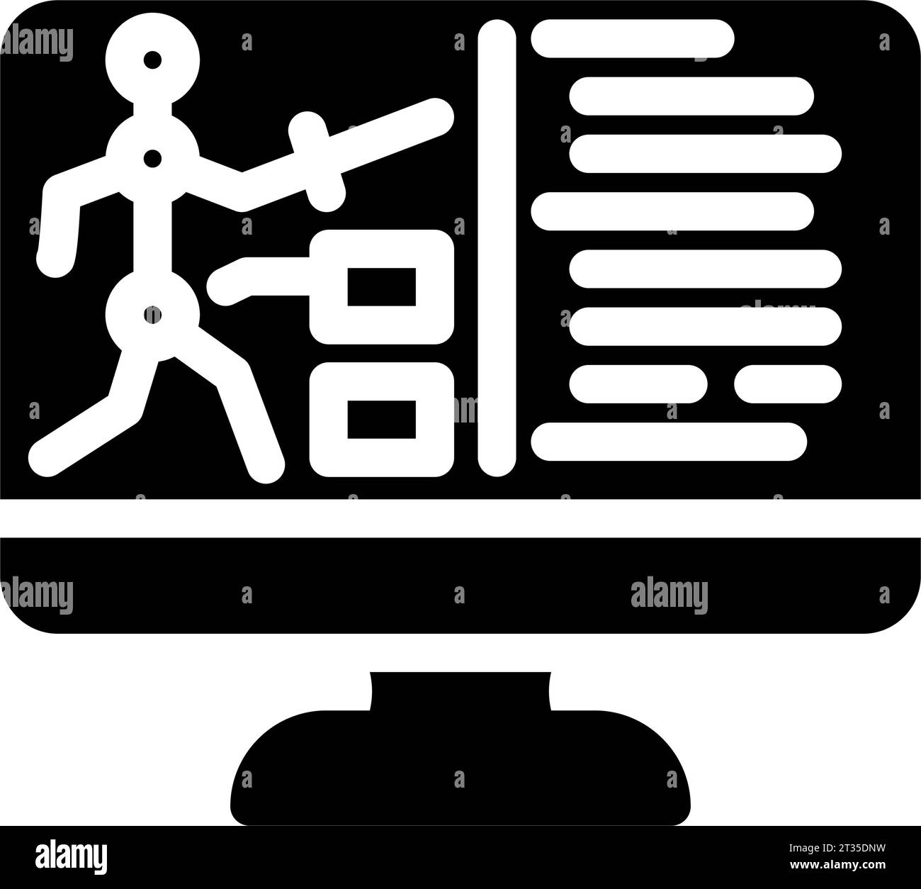 character design game development glyph icon vector illustration Stock ...