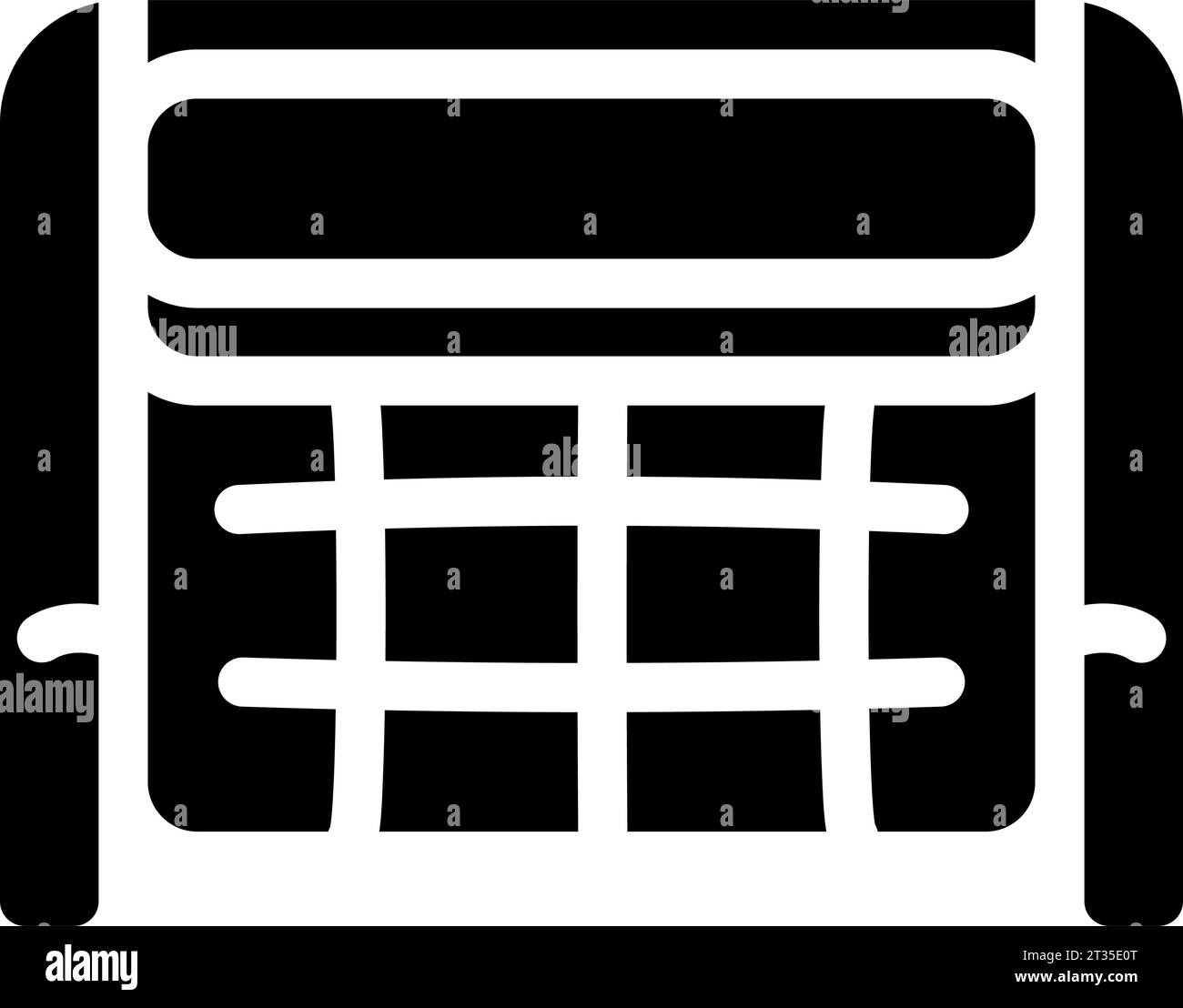 chair top view glyph icon vector illustration Stock Vector Image & Art ...