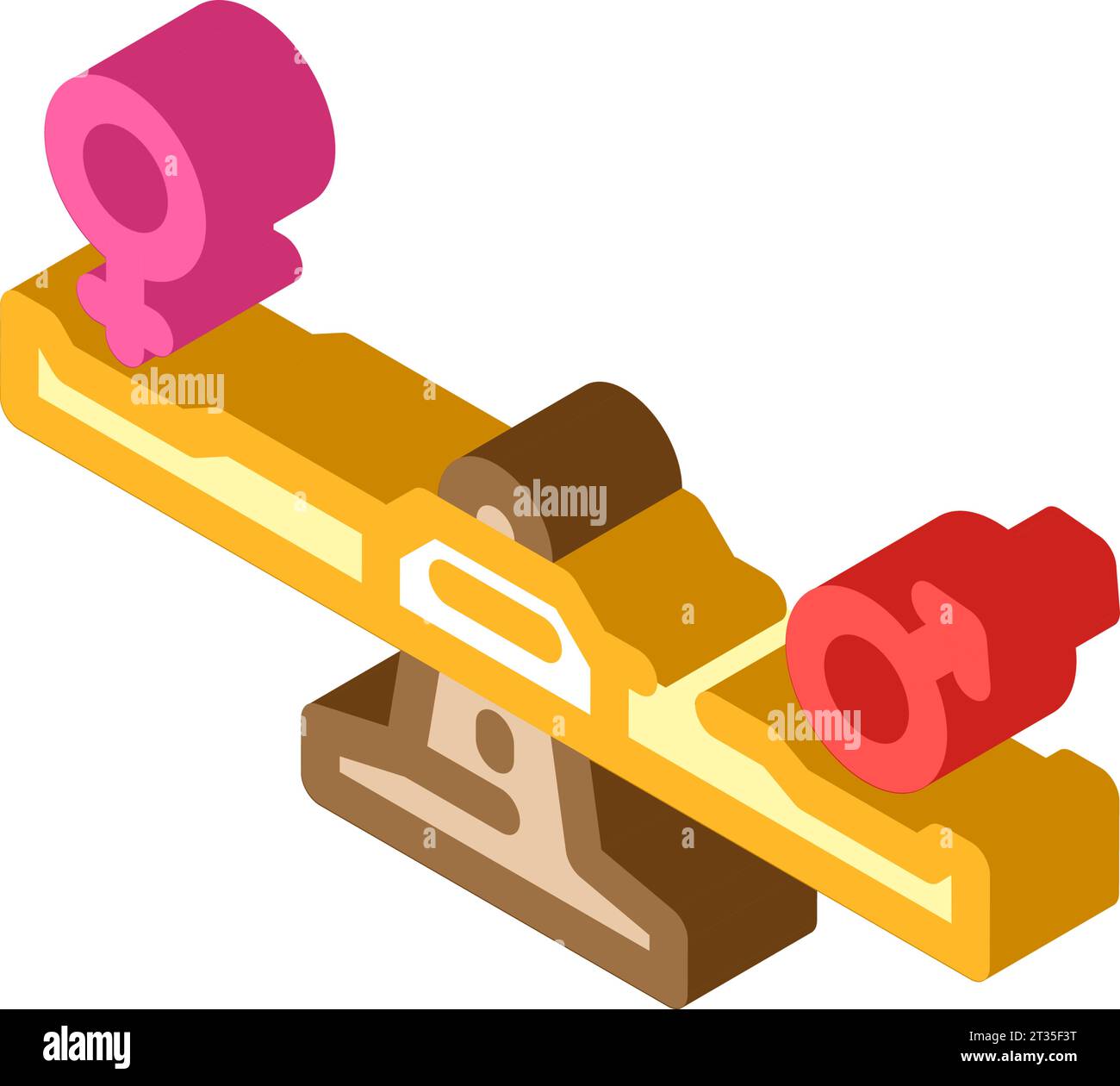 women equality feminism woman isometric icon vector illustration Stock ...