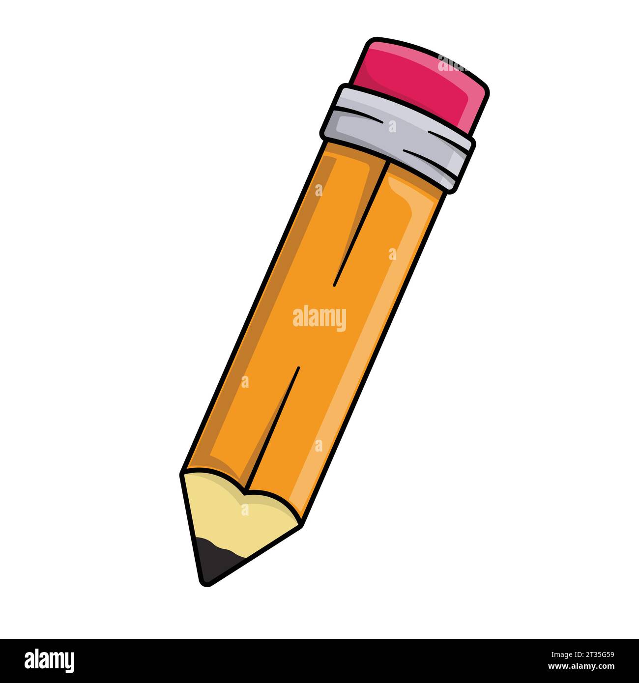 Pencil vector illustration for school supply write and office theme Stock Vector