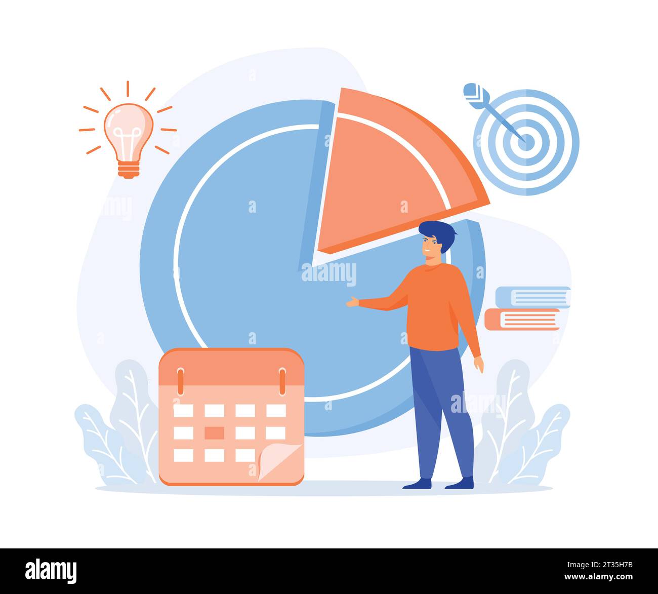 business planning, target, business work flow, time management, flat