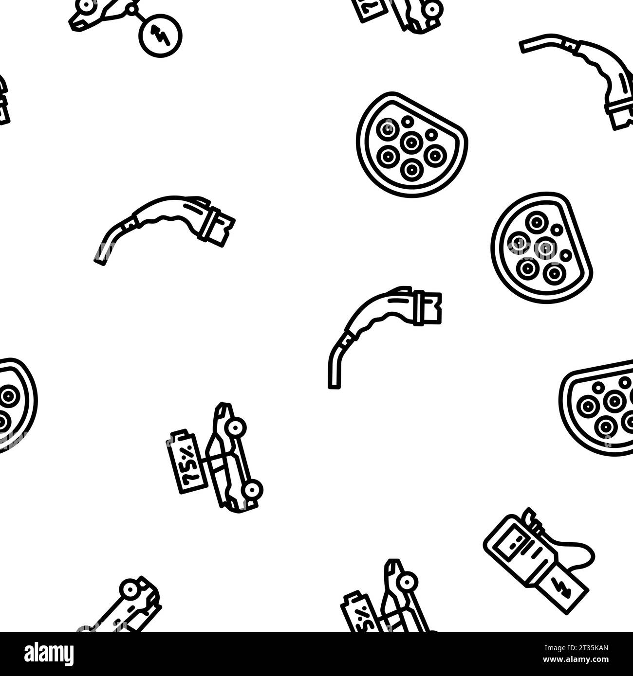 Electric Car Charging Seamless Pattern Vector Stock Vector Image Art electric-car-charging-seamless-pattern-vector-stock-vector-image-art