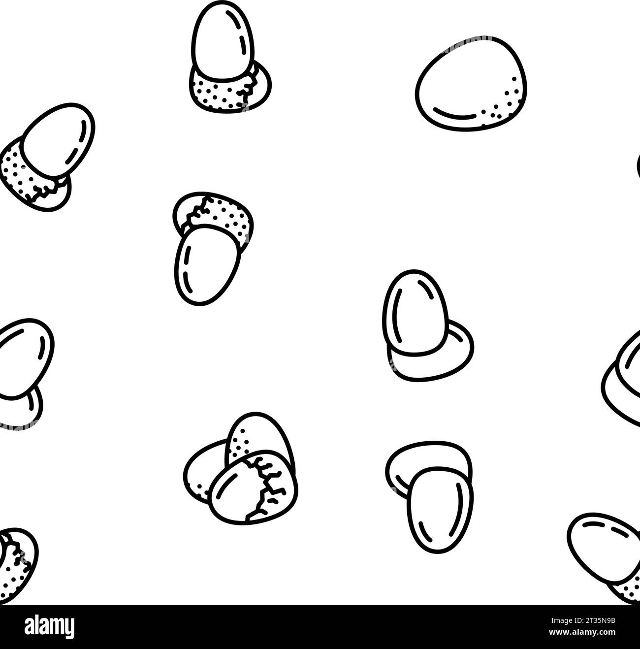 egg food healthy fresh vector seamless pattern Stock Vector Image & Art