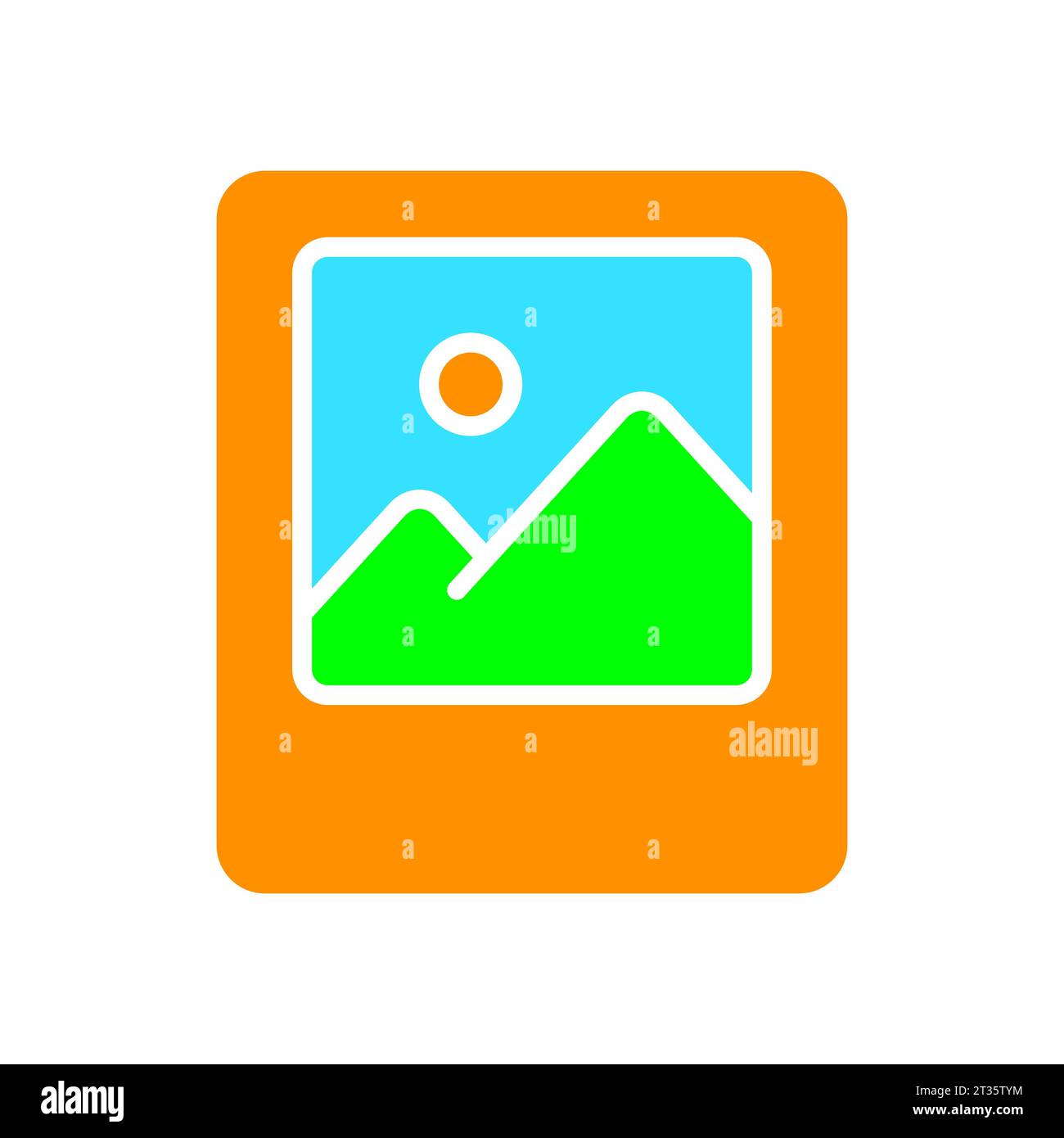 Gallery line icon. Photo and video editing, retouching, editing