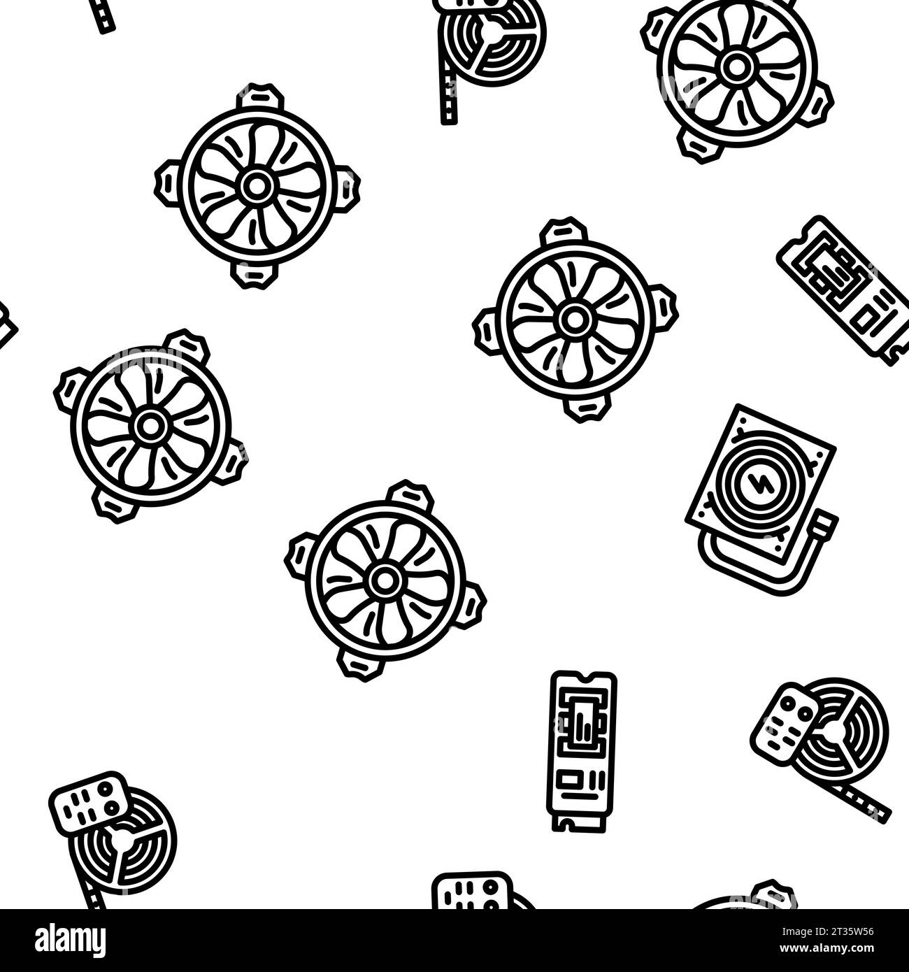 game pc computer gaming vector seamless pattern Stock Vector Image