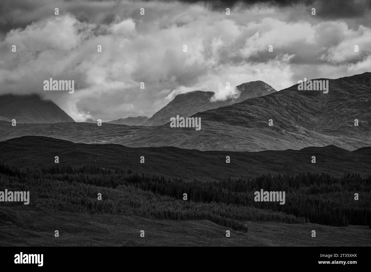 Scottish highlands Black and White Stock Photos & Images - Alamy