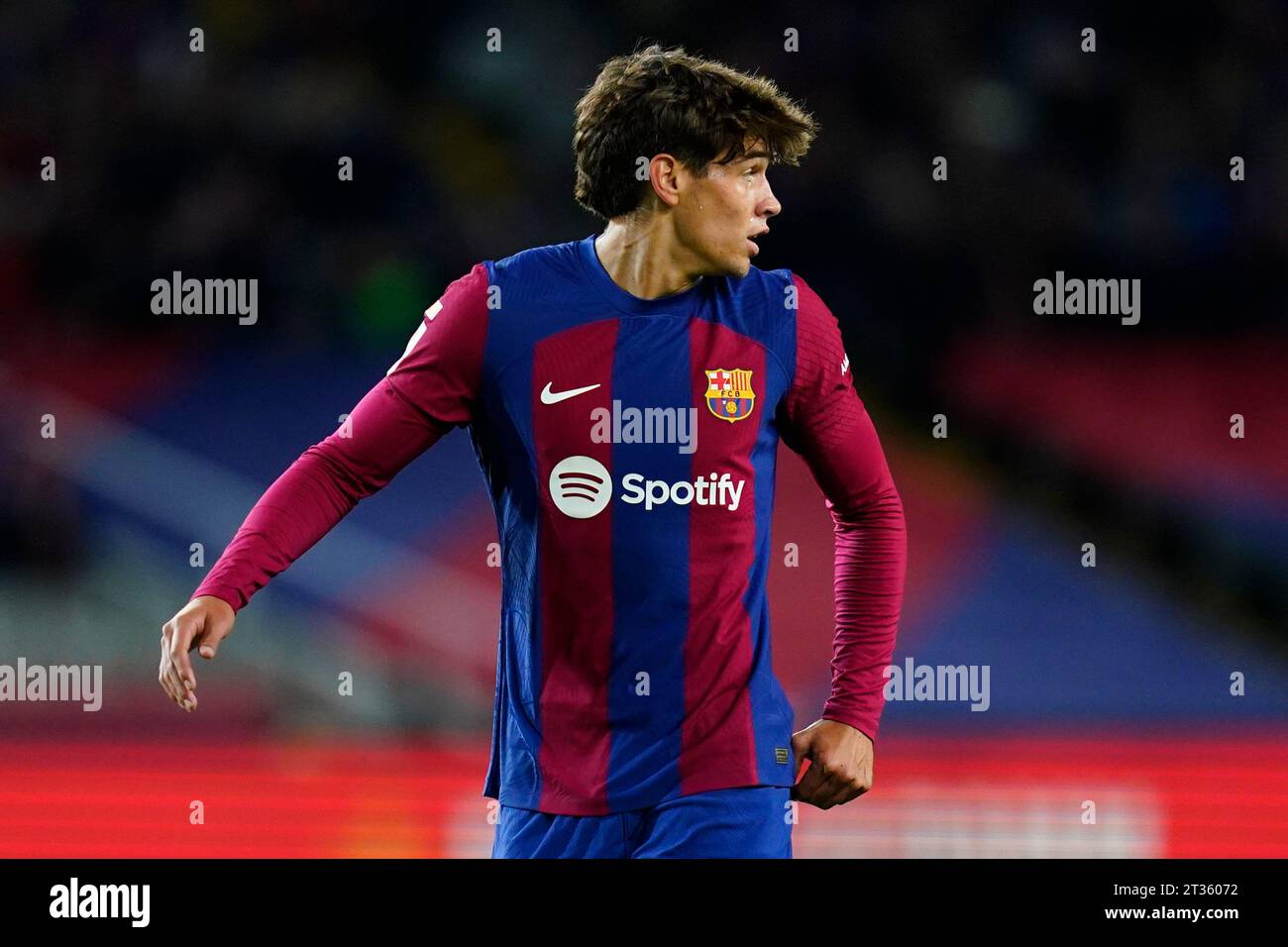 Barcelona, Spain. 22nd Oct, 2023. Marc Guiu of FC Barcelona during the