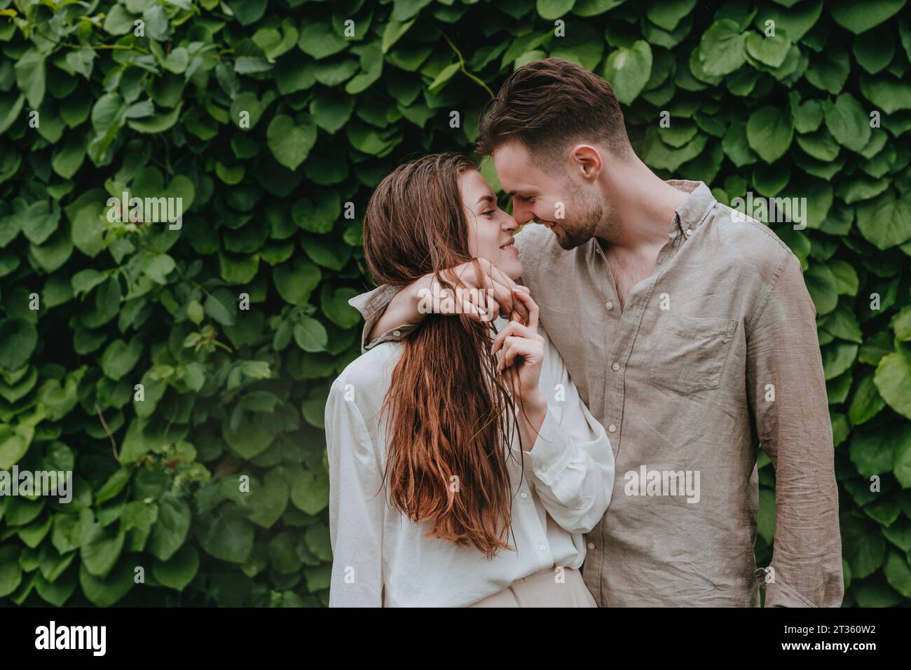 Loving couple plants in hi-res stock photography and images - Alamy