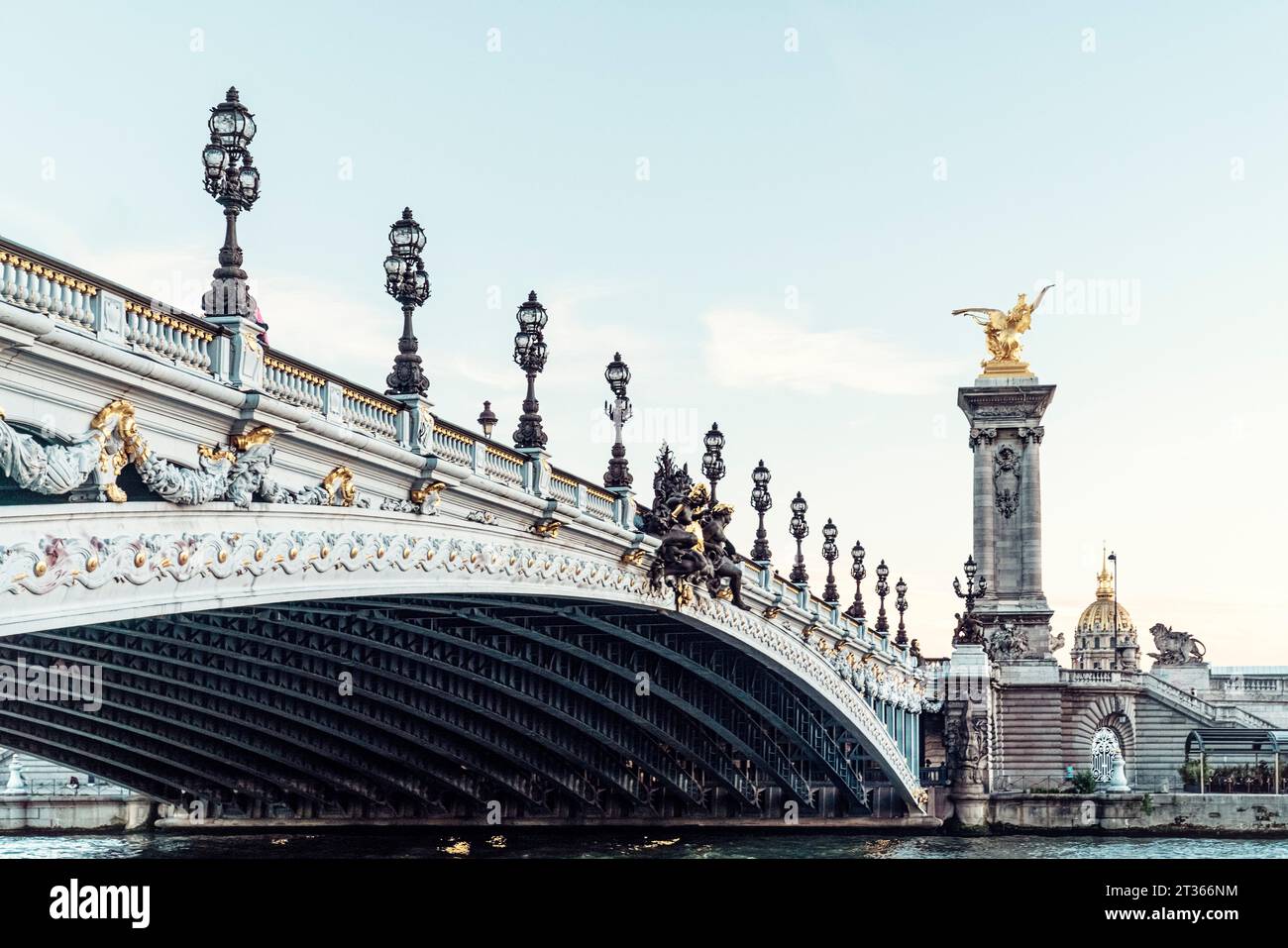 France, Ile-De-France, Paris, Pont Alexandre III bridge Stock Photo