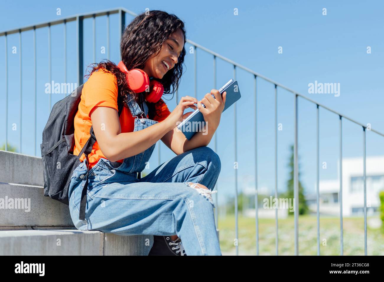 African american student wireless hi-res stock photography and images ...