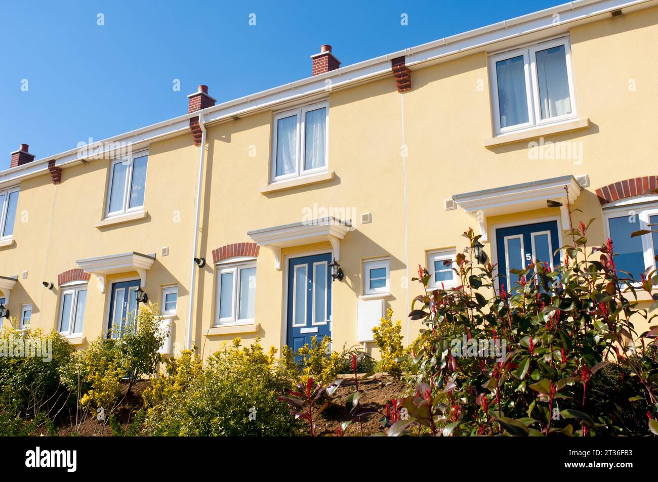 Modern, affordable, terraced house development - John Gollop Stock ...