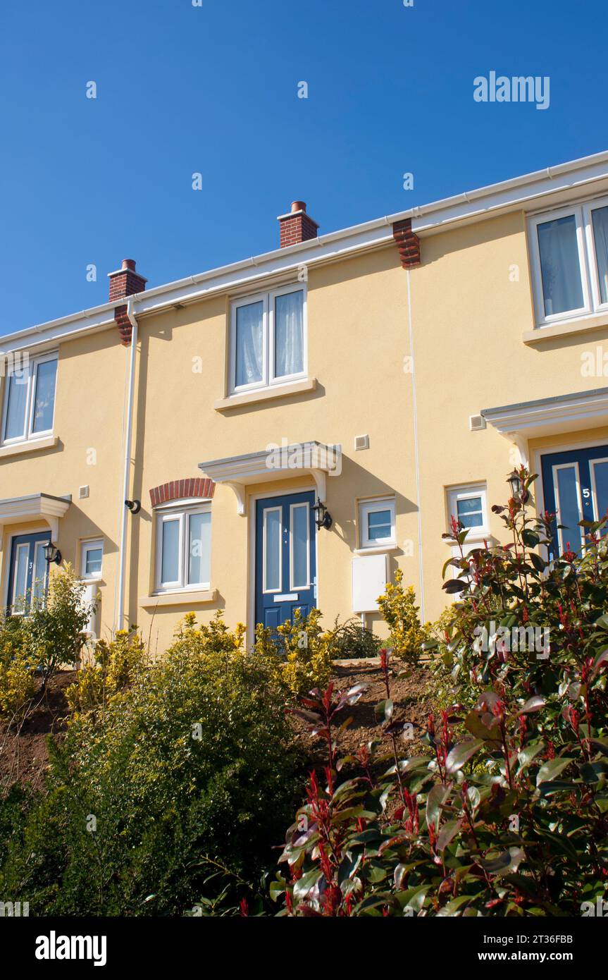 Modern, affordable, terraced house development - John Gollop Stock ...