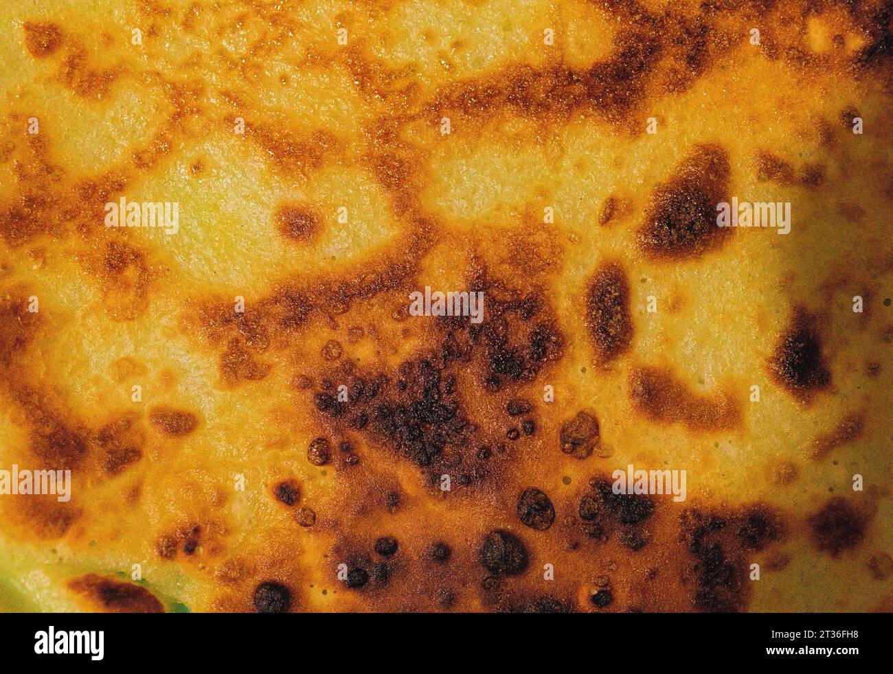 Pancake texture top view. Pancake surface. Abstract background close-up ...