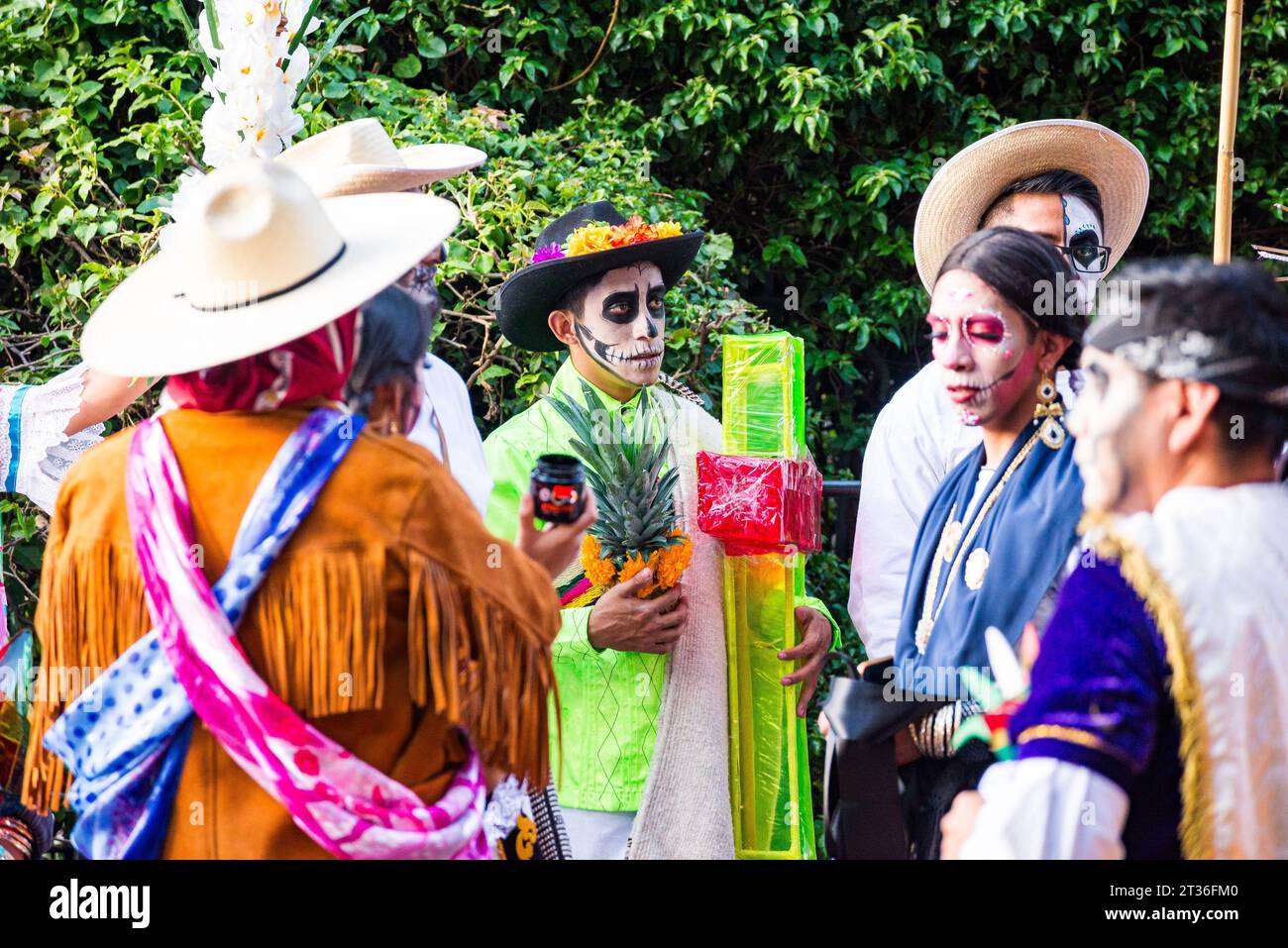 Mexico City, Mexico - October 22, 2022. Preparations For Catrina Parade 