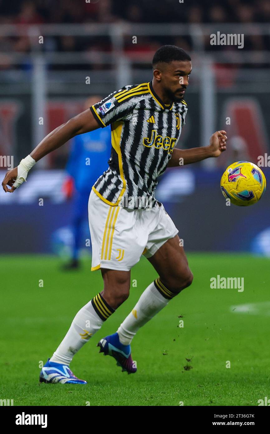 Gleison Bremer of Juventus FC (c) celebrates with teammates after scoring  the goal of 2-0 during the Serie A football match between Juventus FC and  US Stock Photo - Alamy