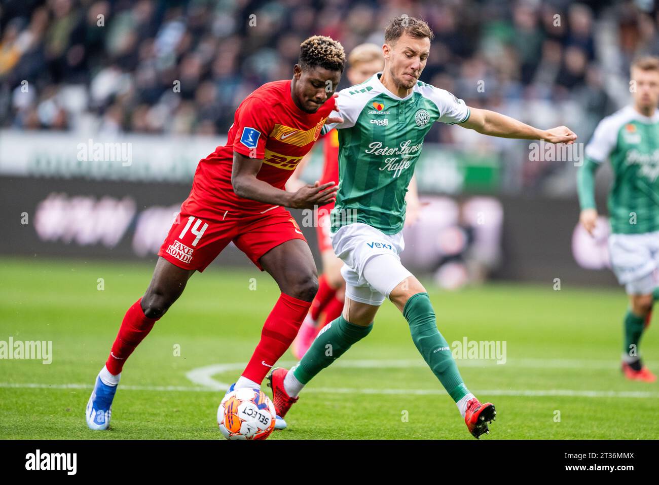 Denmark. 22nd, October 2023. Ibrahim Osman (14) of FC