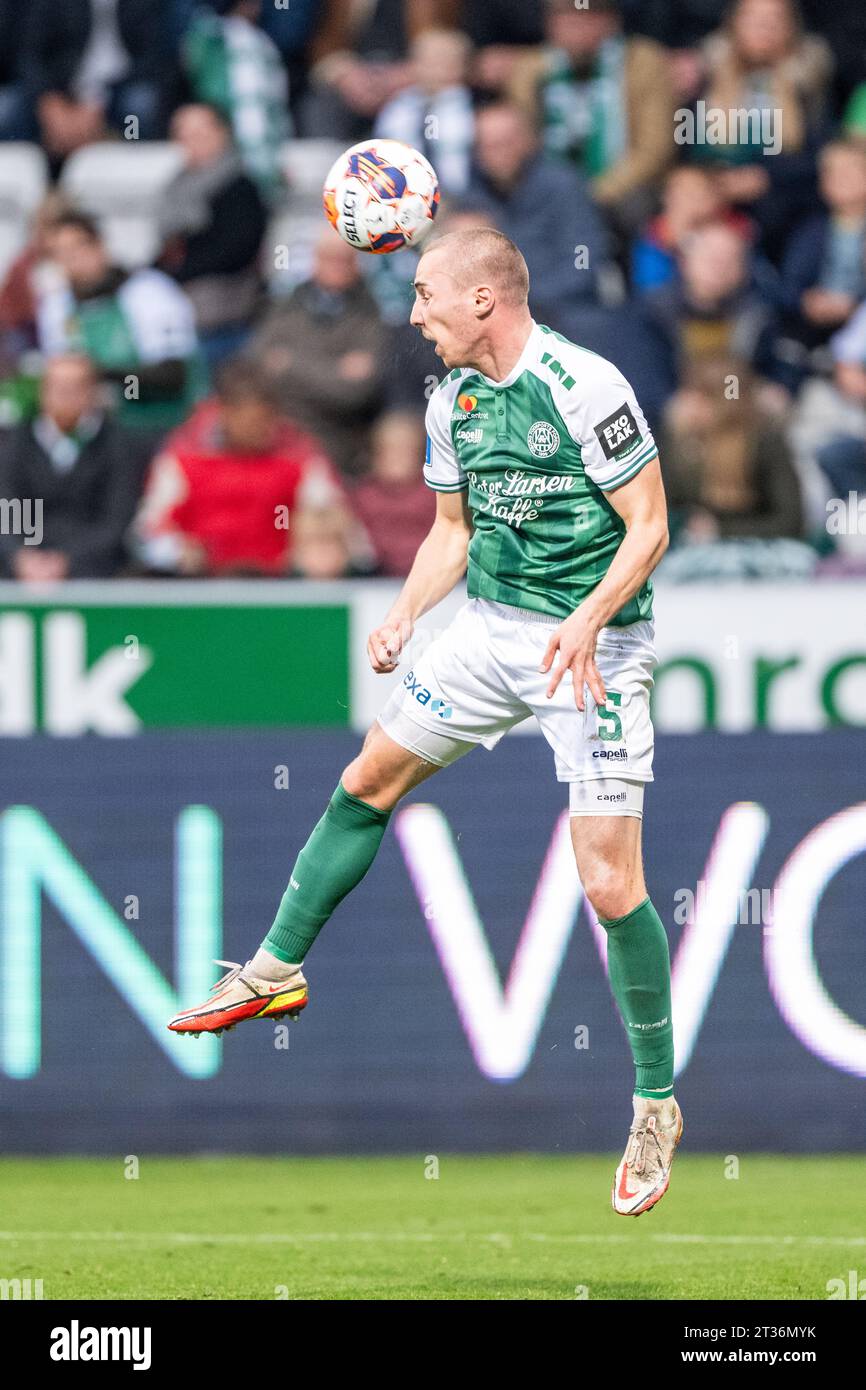 Denmark. 22nd, October 2023. Zan Zaletel (5) of FF seen