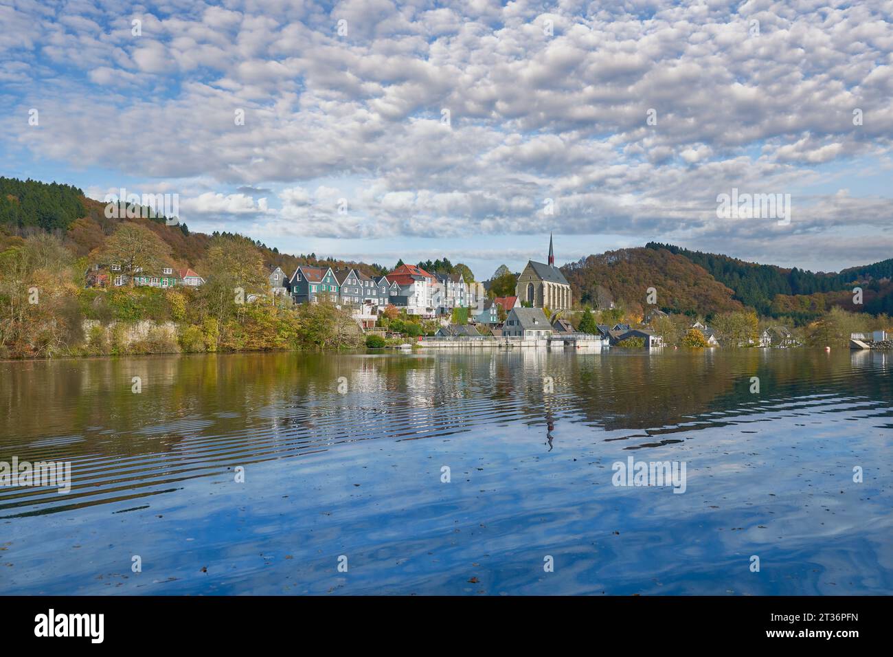 Beyenburger Stausee Reservoir,Wuppertal,Bergisches Land,North Rhine- Westphalia,Germany Stock Photo