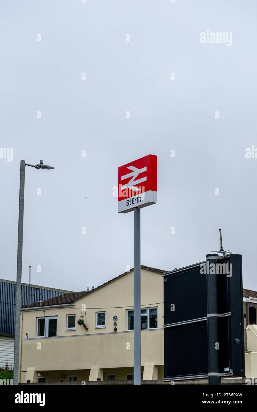 St Erth train station, Cornwall, UK Stock Photo Alamy